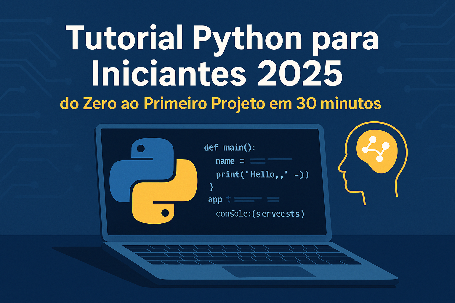 Tutorial Python para Iniciantes 2025: do Zero ao Primeiro Projeto em 30 minutos
