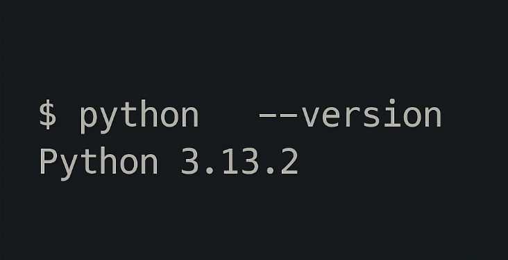 Captura do terminal mostrando o comando python --version